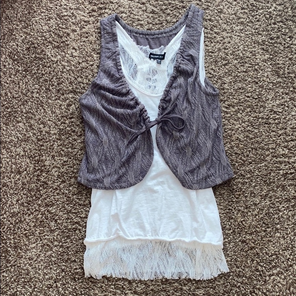 Silver Jeans Lace Tank & Vest